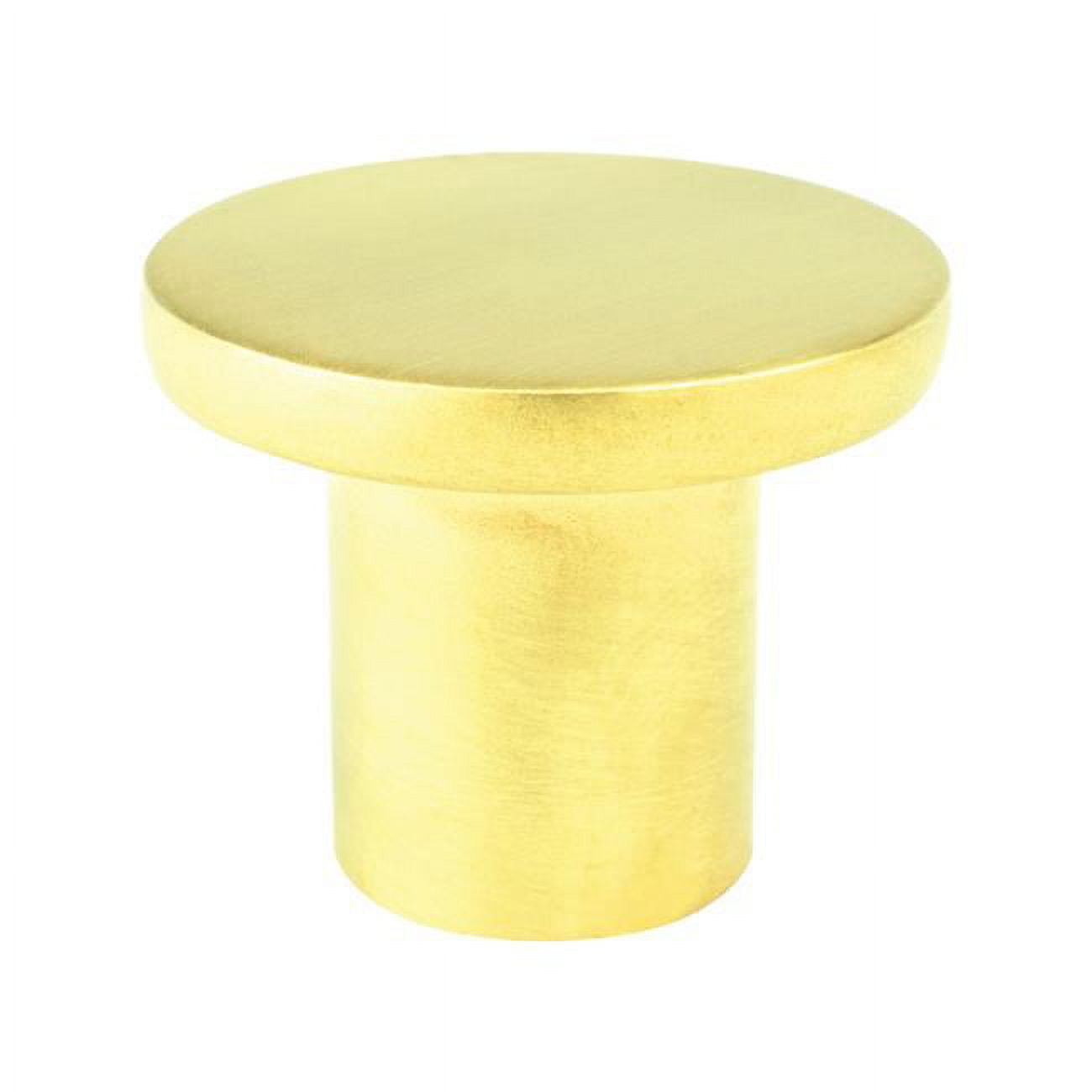 Disc Knob, Small - Soft Gold