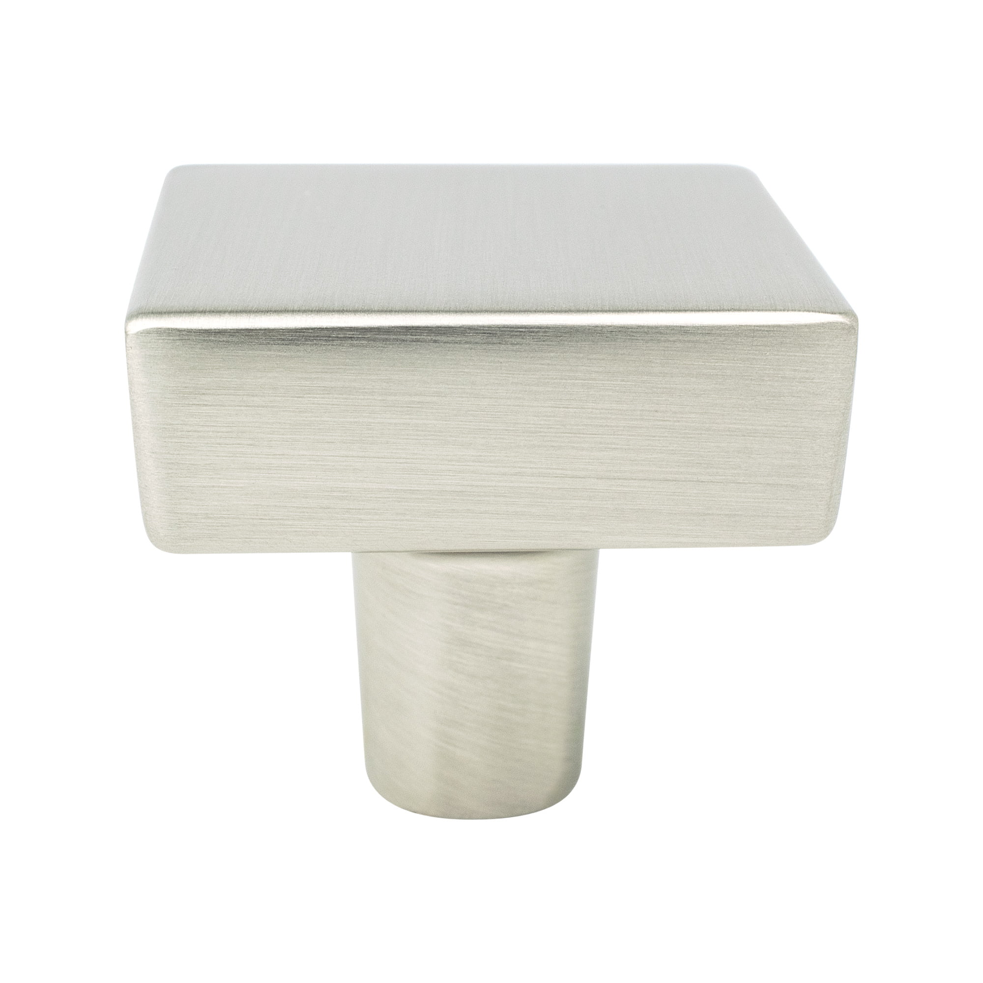 Brookridge Square Knob, Brushed Nickel