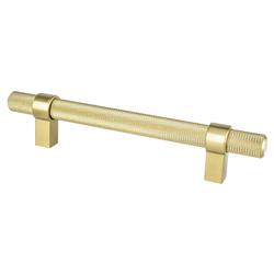 128 mm Center to Center Radial Reign Cabinet Pull, Modern Brushed Gold