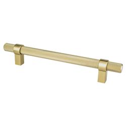 160 mm Center to Center Radial Reign Cabinet Pull, Modern Brushed Gold