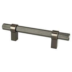 96 mm Center to Center Radial Reign Cabinet Posts Pull, Black Nickel