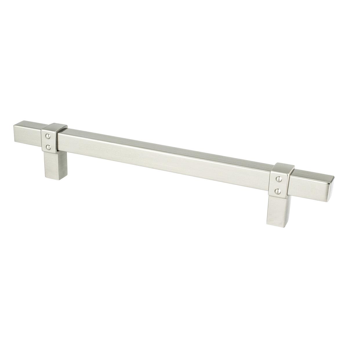 160 mm Center to Center Rivet Rebel Cabinet Pull, Brushed Nickel