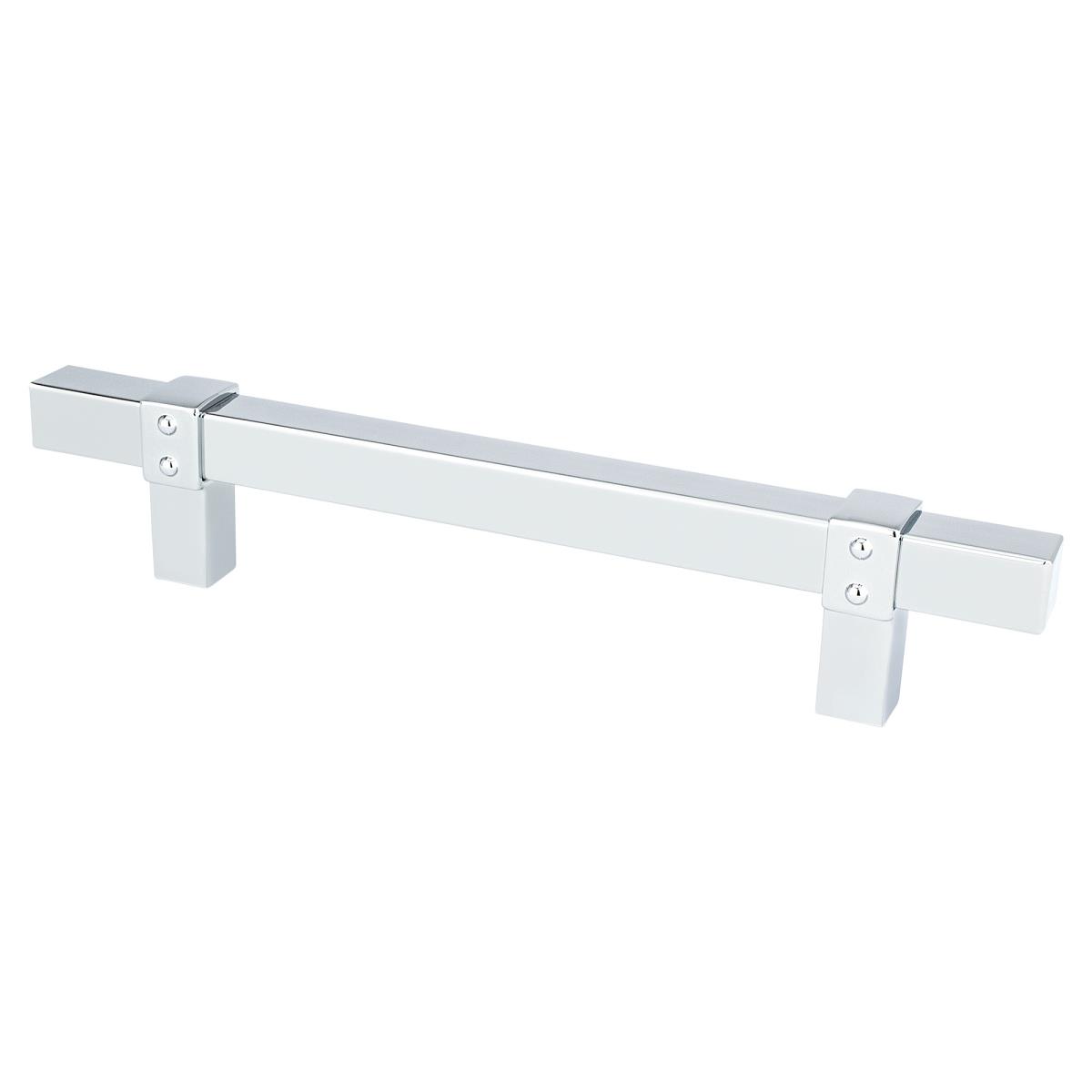 128 mm Center to Center Rivet Rebel Cabinet Pull, Polished Chrome