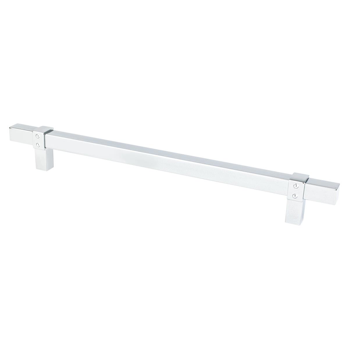 224 mm Center to Center Rivet Rebel Cabinet Pull, Polished Chrome