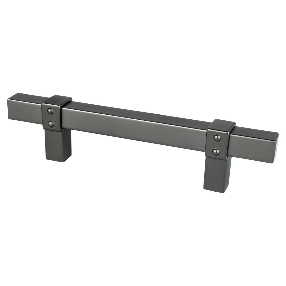 96 mm Center to Center Rivet Rebel Cabinet Pull, Slate