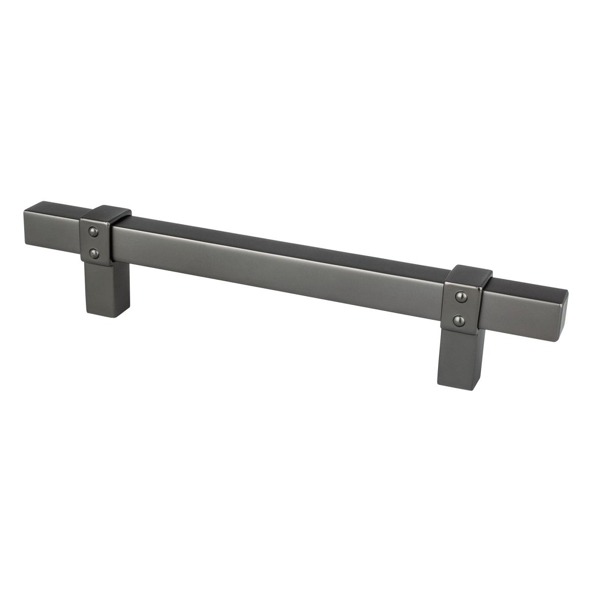 128 mm Center to Center Rivet Rebel Cabinet Pull, Slate