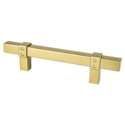 5103-4MDB-P 96 mm Center to Center Rivet Rebel Cabinet Pull, Modern Brushed Gold