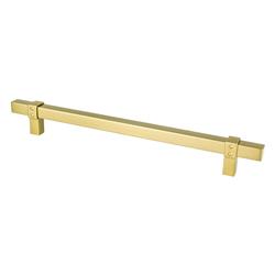 224 mm Center to Center Rivet Rebel Cabinet Pull, Modern Brushed Gold