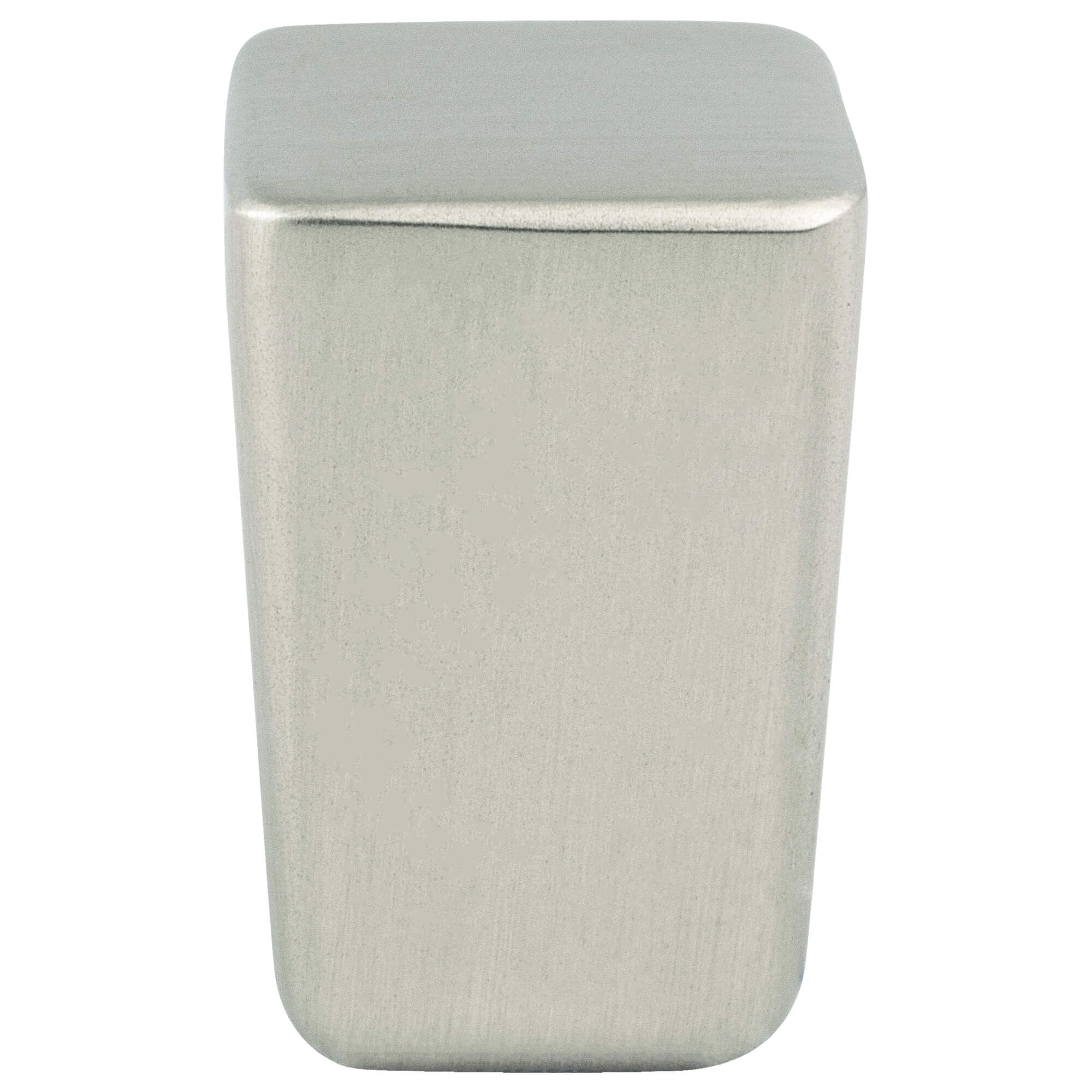 Mini Zinc Square Knob, Brushed Nickel - Small