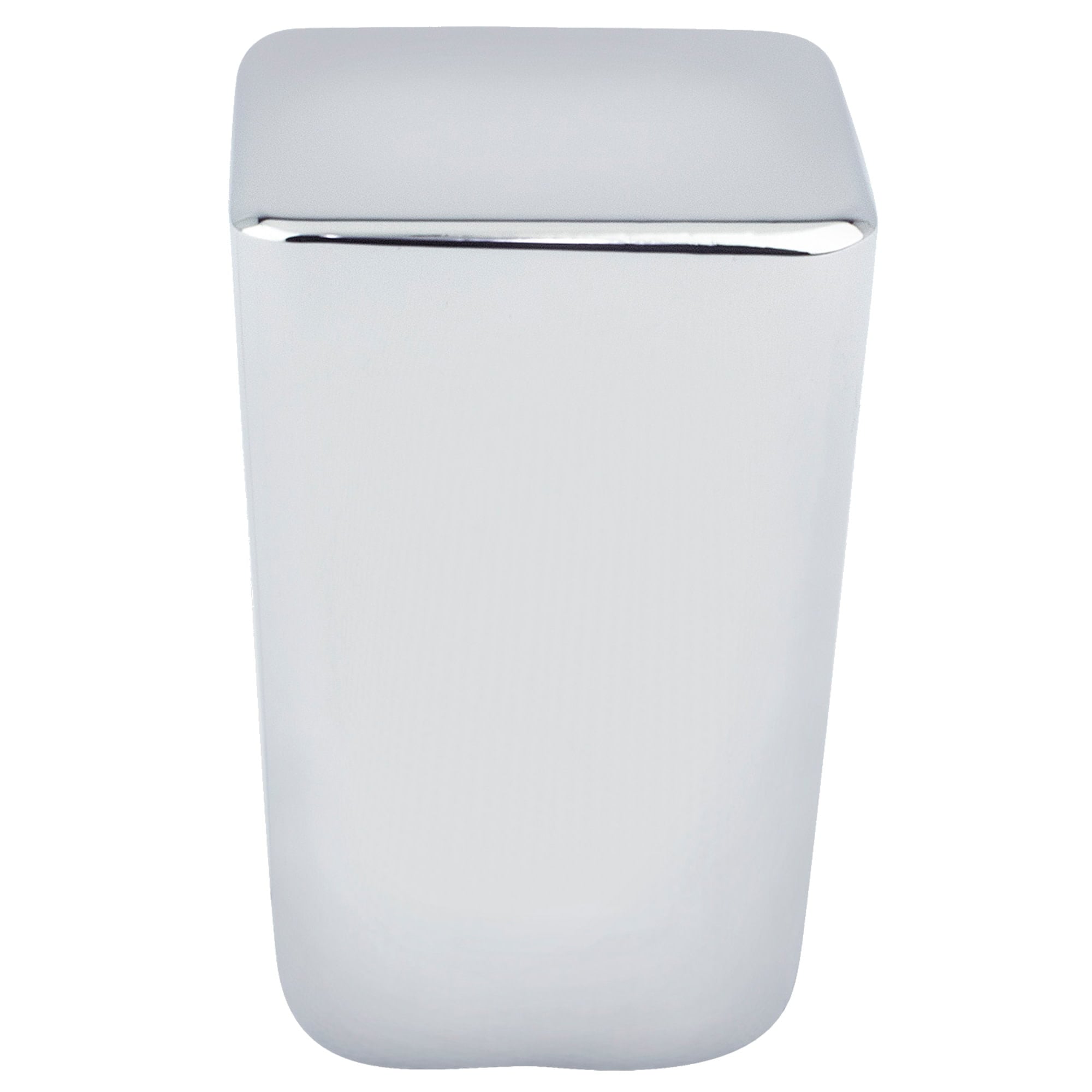 Mini Zinc Square Knob, Polished Chrome - Small