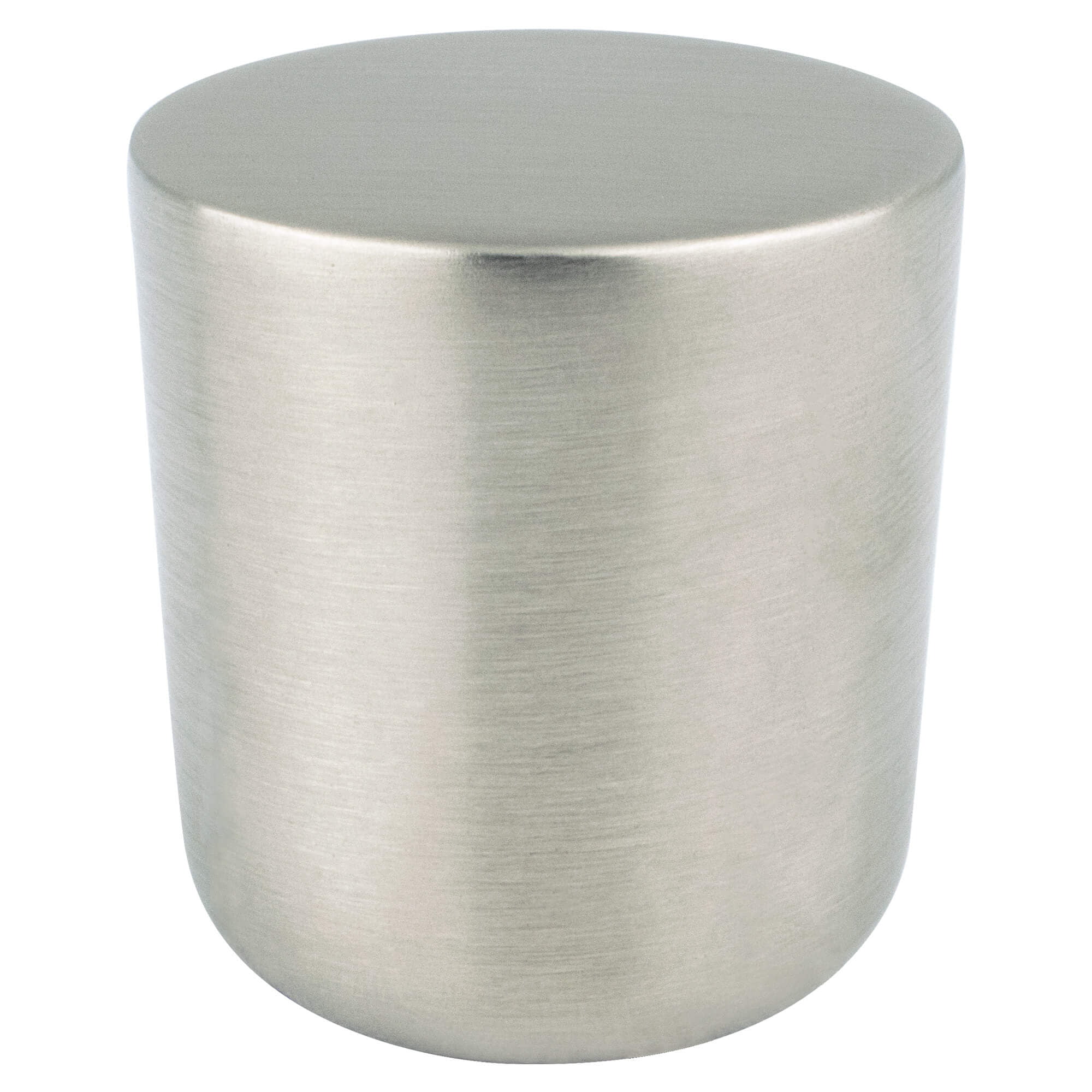 Mini Zinc Round Knob, Brushed Nickel - Large