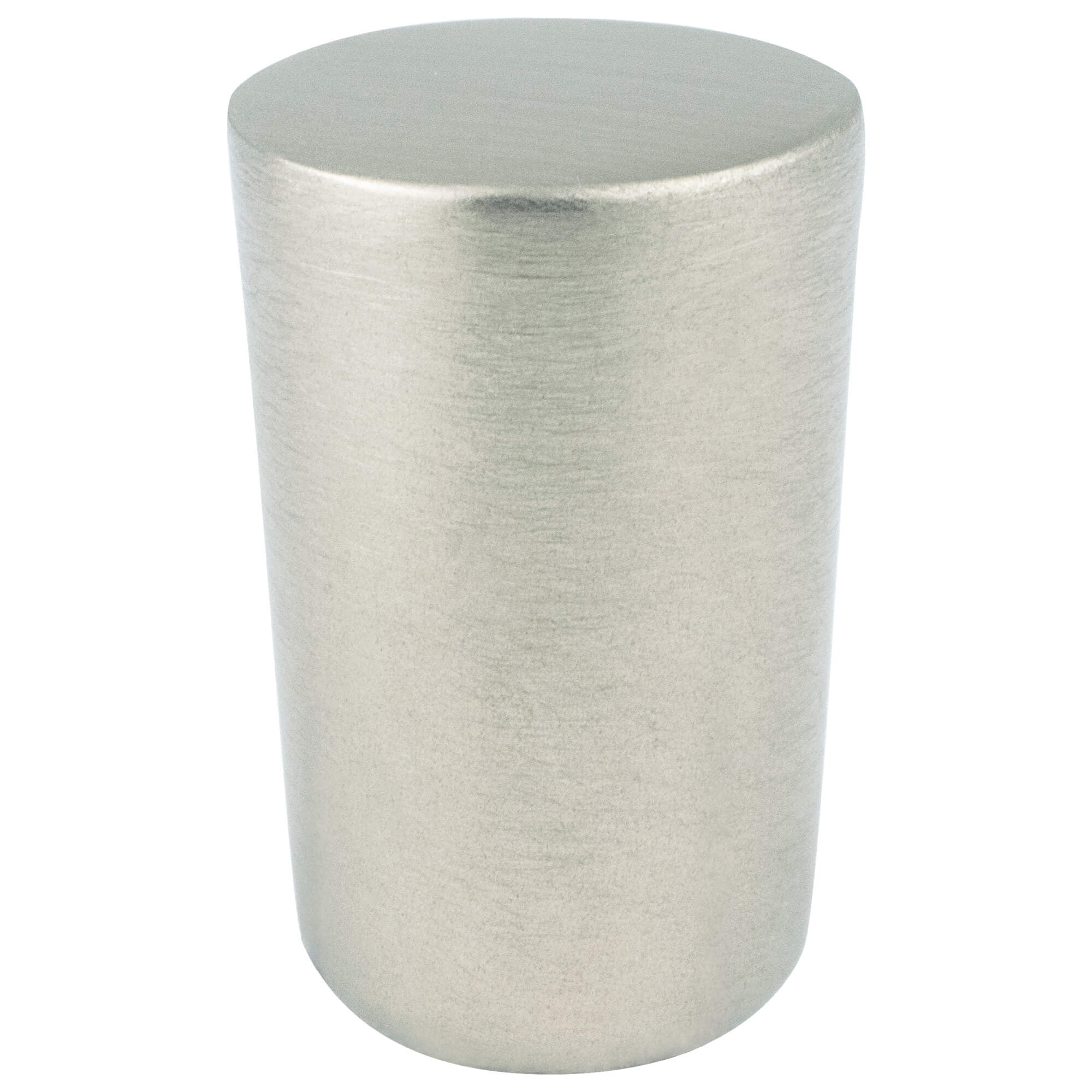 Mini Zinc Round Knob, Brushed Nickel - Small