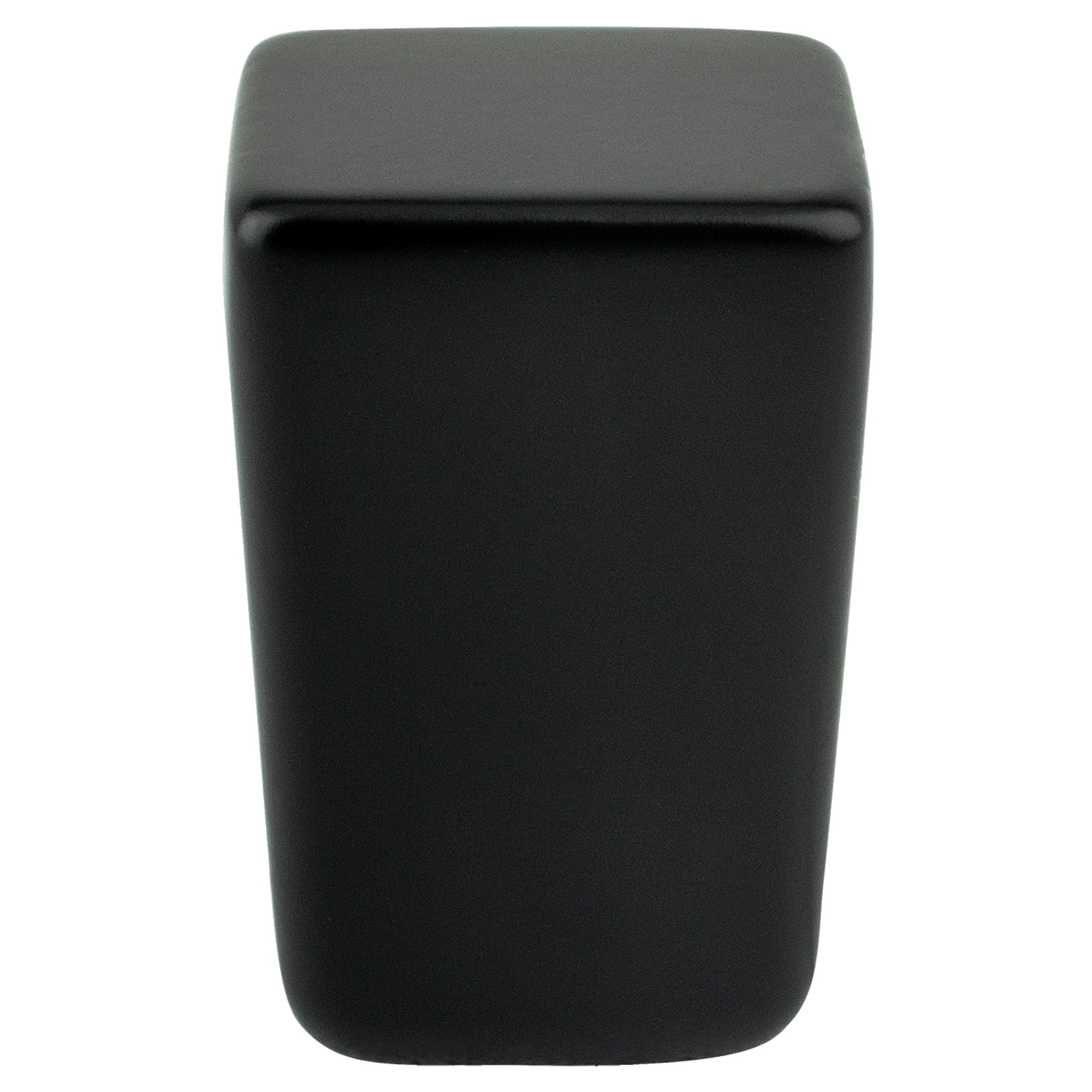 Mini Zinc Square Knob, Black - Small