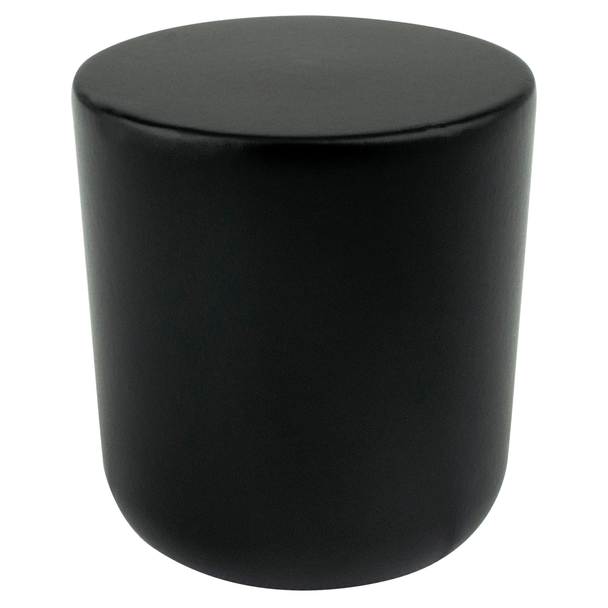 Mini Zinc Round Knob, Black - Large