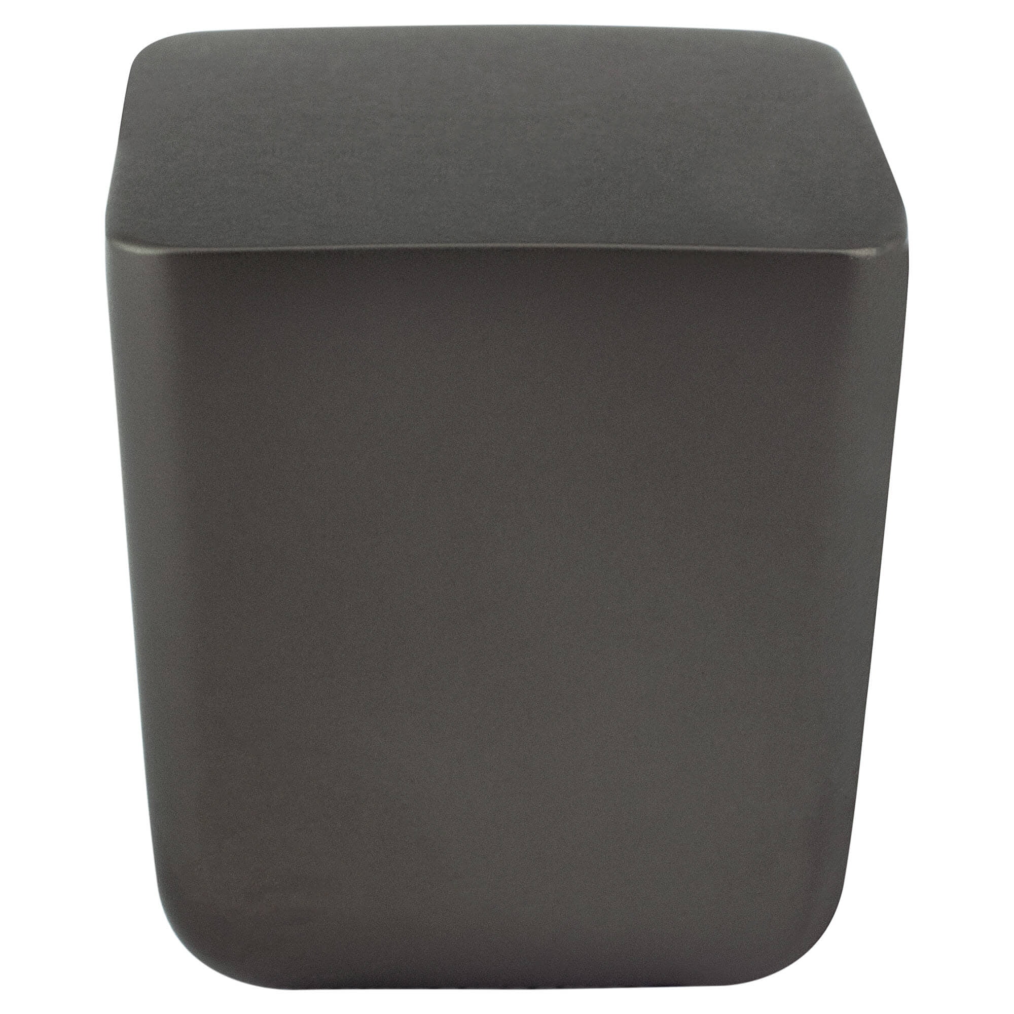 Mini Zinc Square Cabinet Knob, Charcoal Gray - Large