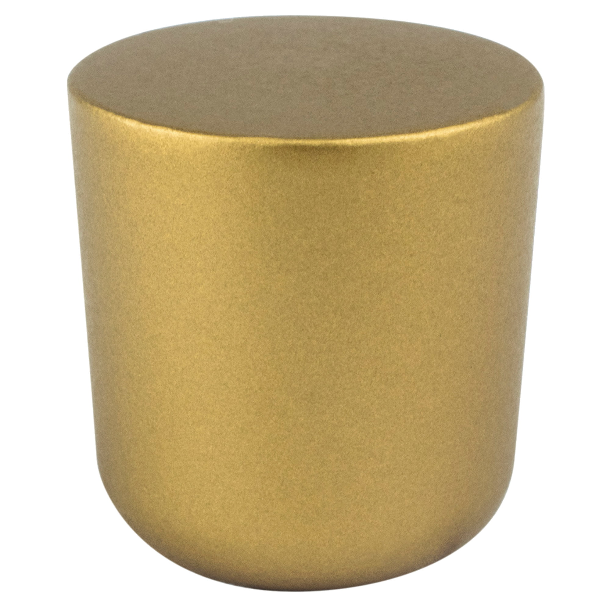 Mini Zinc Round Cabinet Knob, Honey Gold - Large