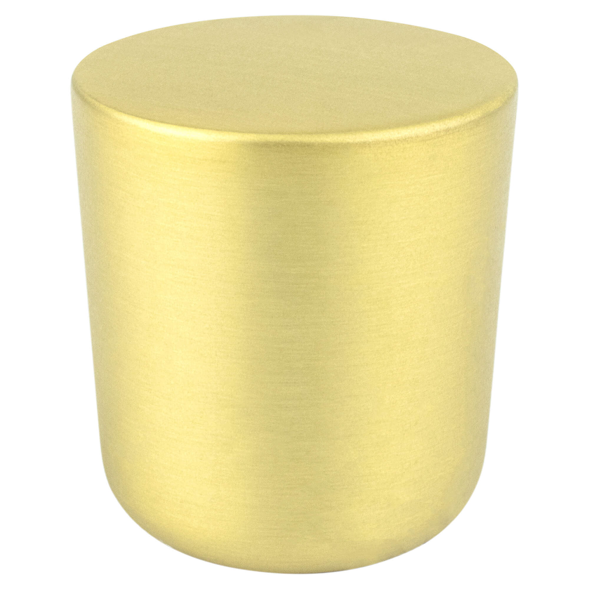 Mini Zinc Round Cabinet Knob, Soft Gold - Large