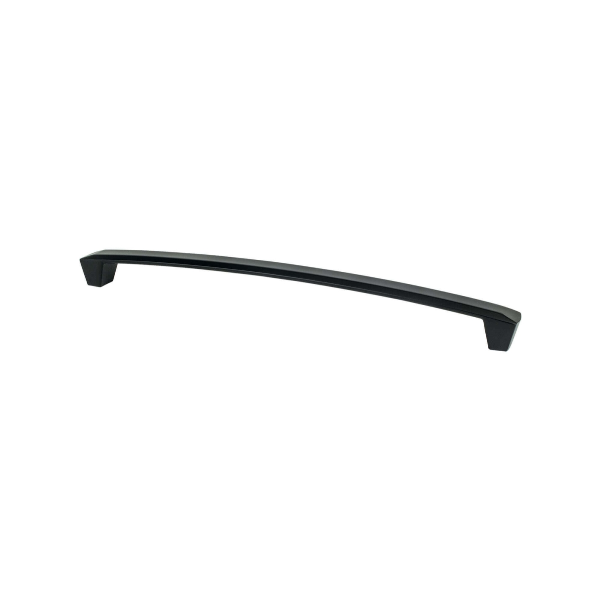 12 in. Laura Center to Center Matte Black Appliance Door Pull