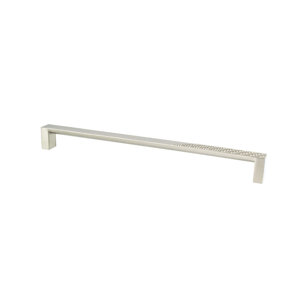 12 in. Roque Center to Center Brushed Nickel Appliance Door Pull