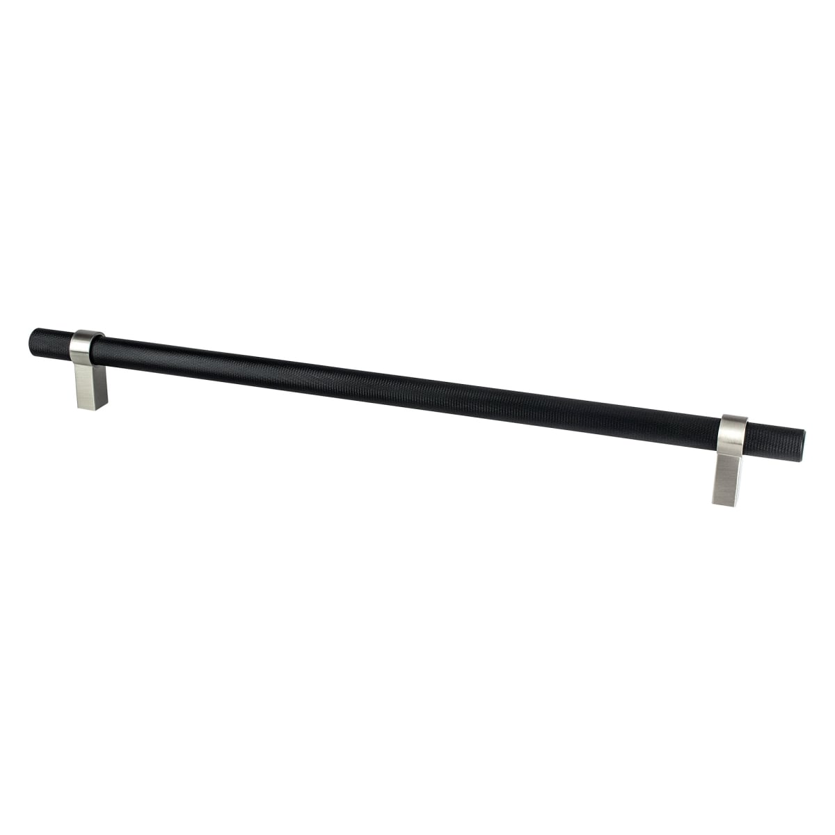 Radial Reign 18 in. CC Bar & Posts Appliance Pull, Matte Black & Brushed Nickel