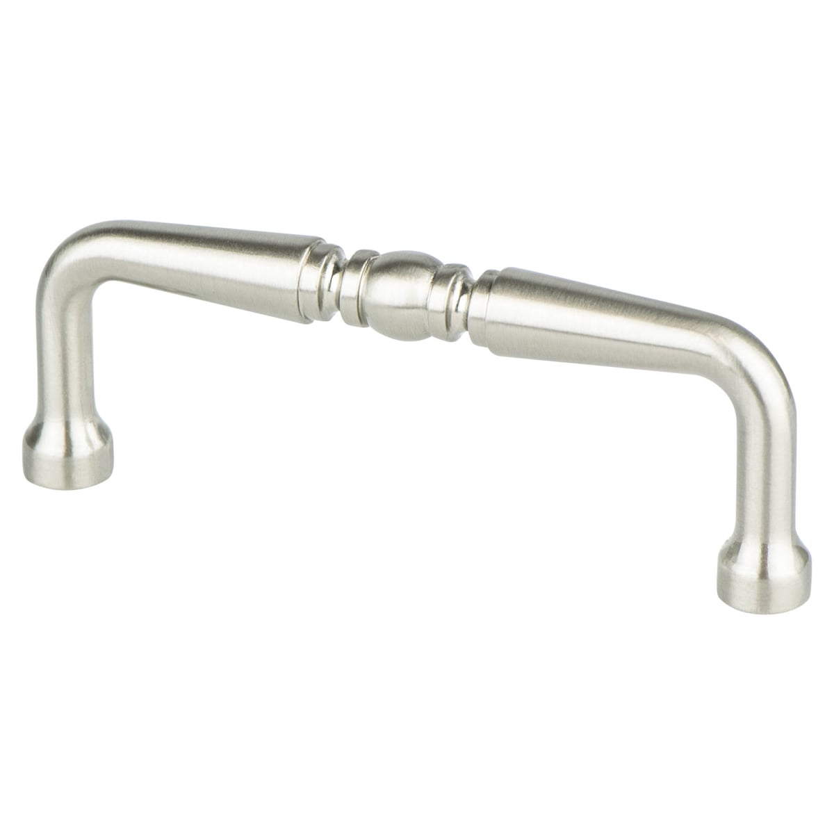 0973-1BPN-P 3 in. Two CC Spindle Pull, Brushed Nickel