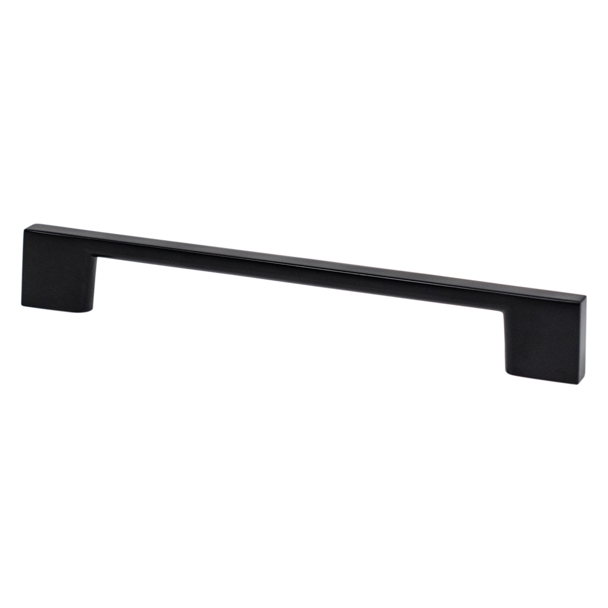 9057-4055-P Transitional Advantage Four 160mm CC Matte Black Rectangle Pull
