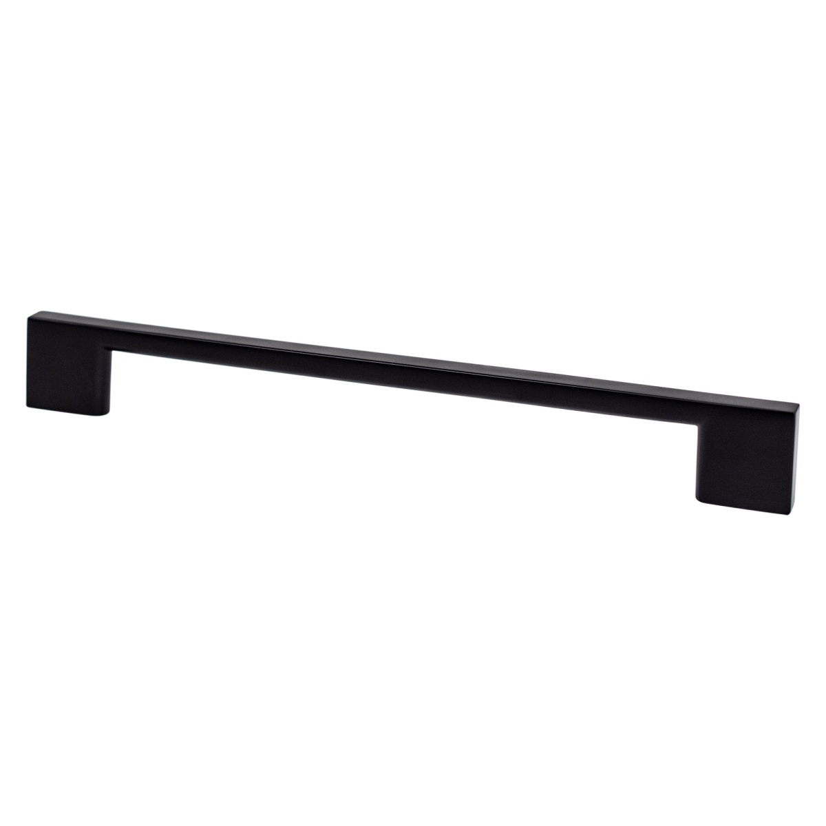 9061-4055-P Transitional Advantage Four 192mm CC Matte Black Rectangle Pull