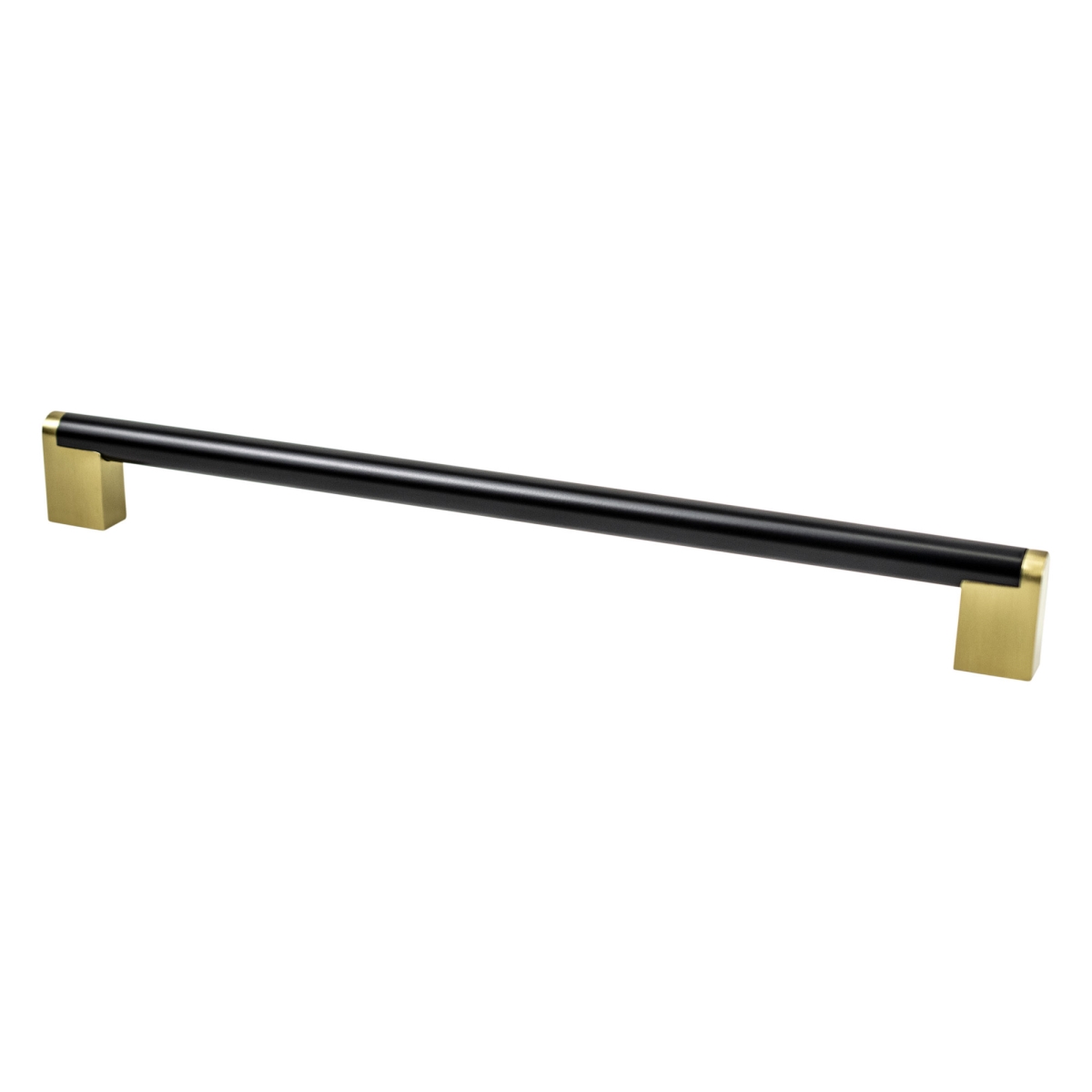2202-955MDB-P Studio Remix 12 inch CC Matte Black and Modern Brushed Gold Appliance Pull