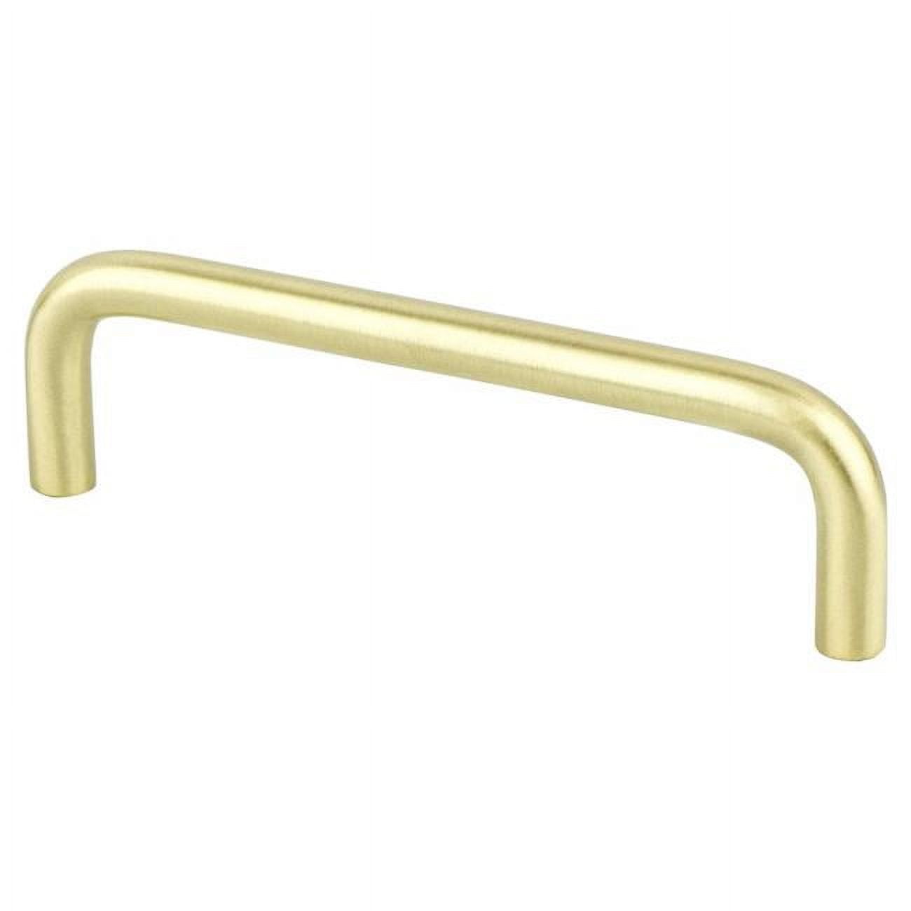 6161-2SB-P 96 mm CC Zurich Wire Pull with Satin Brass