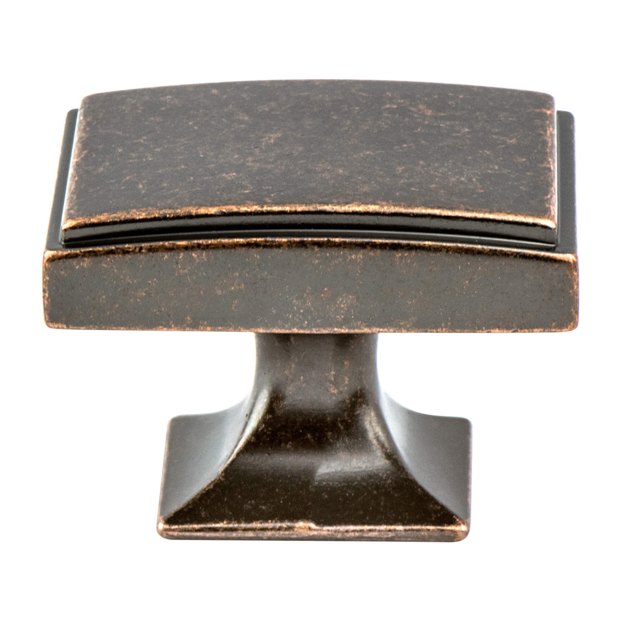 1.562 in. Hearthstone Knob with Long Weathered Verona Bronze
