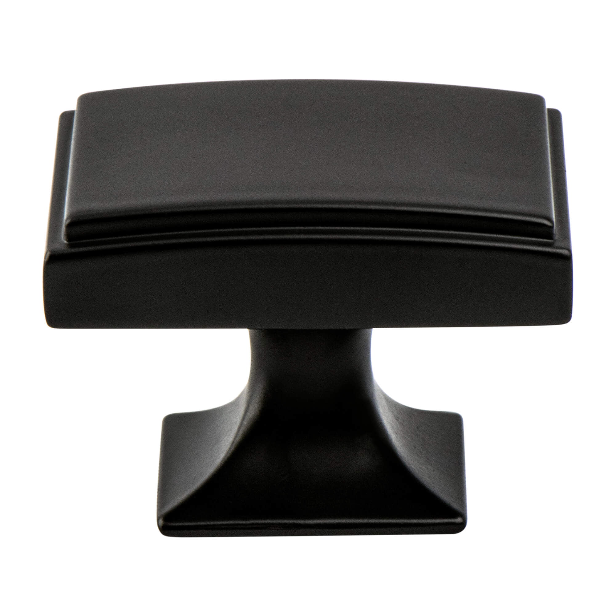 1.562 in. Hearthstone Knob with Long Matte Black