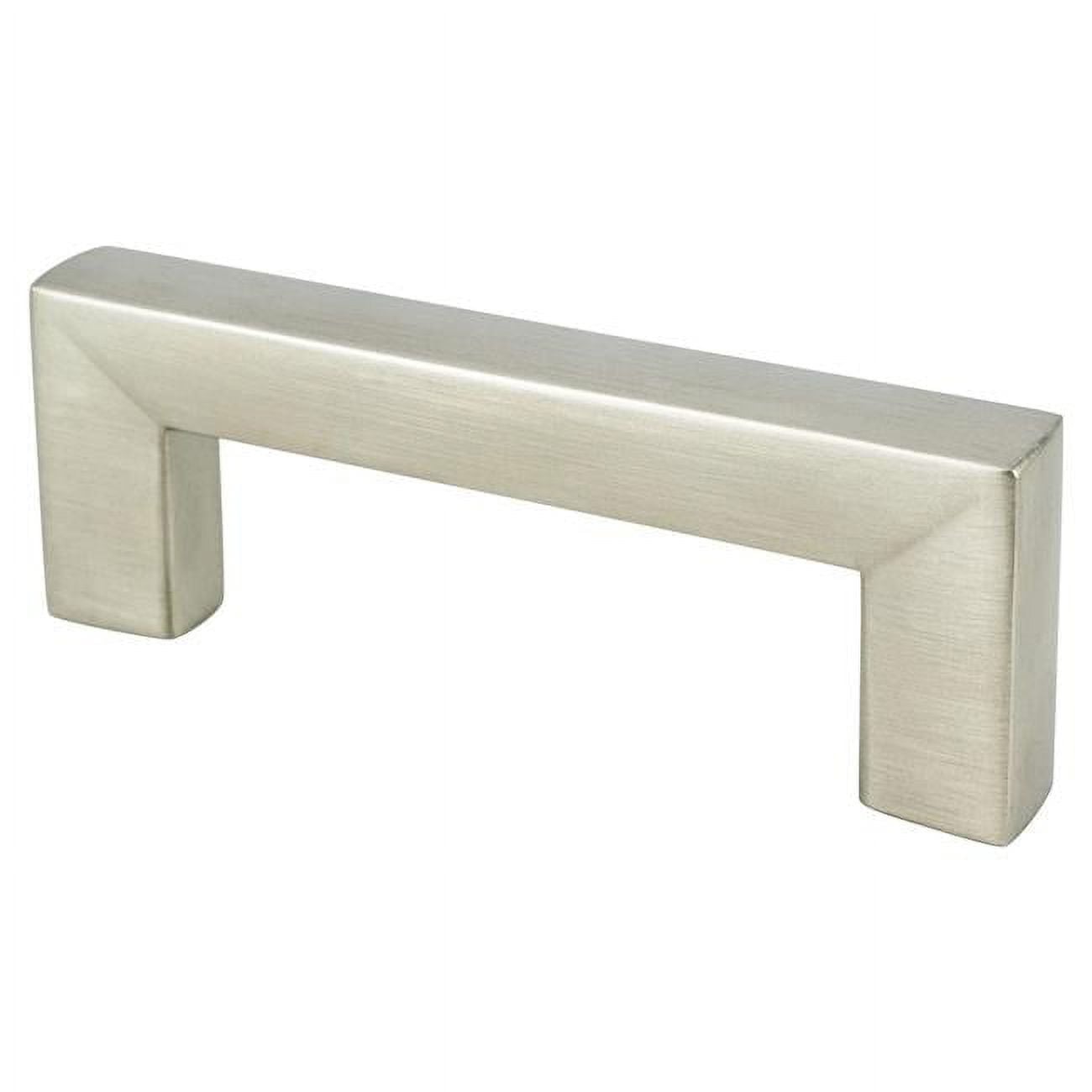 9290-1BPN-C 64 mm CC Square Pull with Brushed Nickel