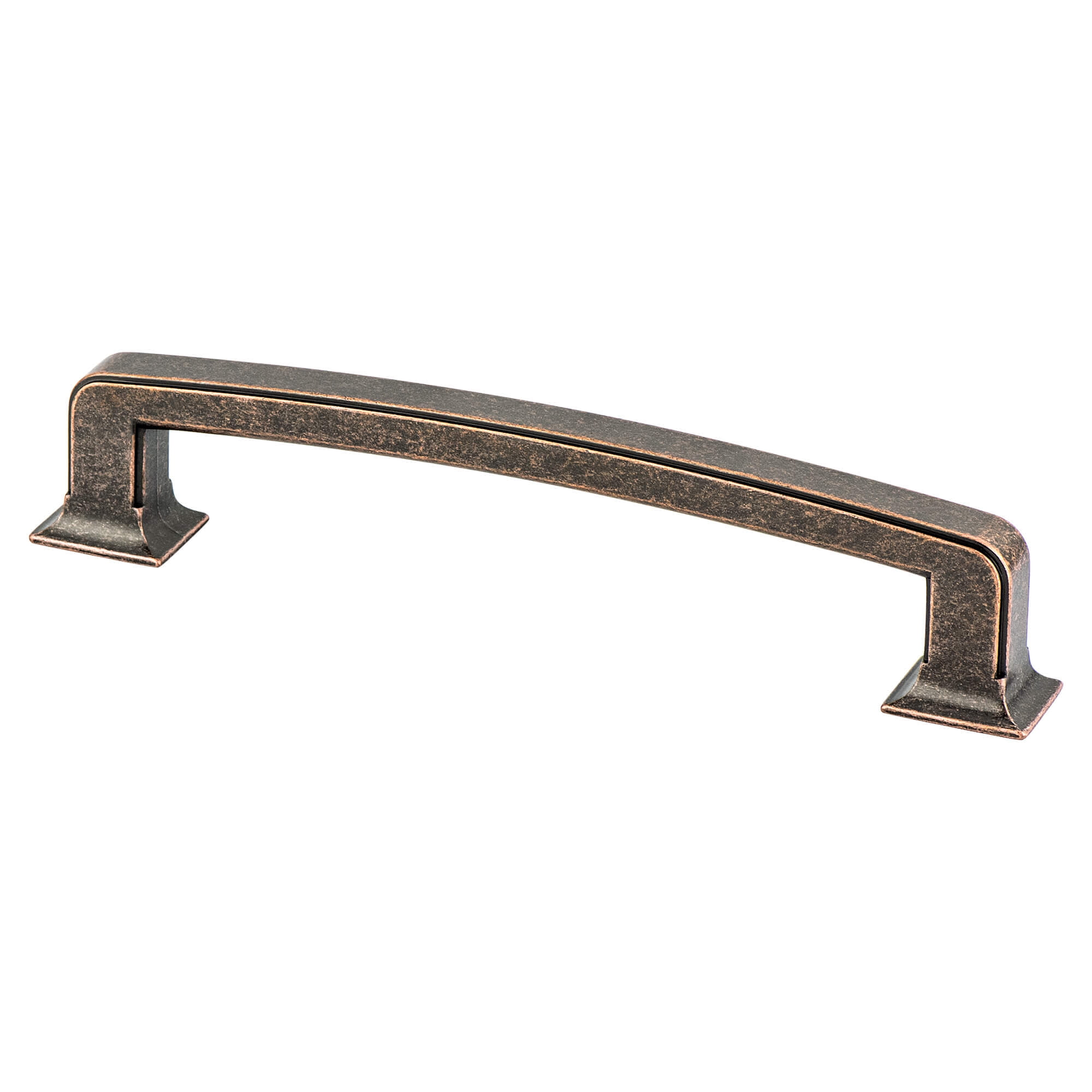 2047-1WVB-P 160 mm CC Hearthstone Pull with Weathered Verona Bronze