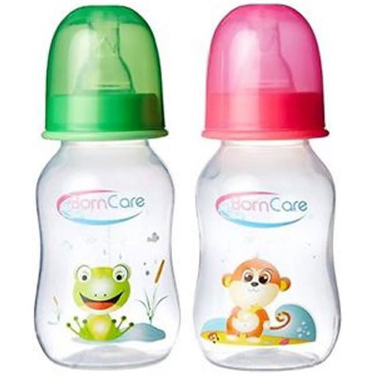 Picture of BornCare BCWS-102-1 4oz 125ml Regular Feeding Bottle with Silicone Nipple&#44; Slow Flow - 2 Pack