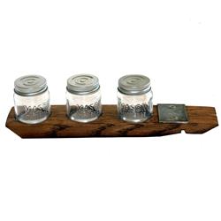 Picture of Barrel-Art MSflight1 Mason Jar Moonshine Flight Serving Tray