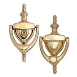 Picture of Brass Accents A07-K6551-PVD 6 in. Lifetime Polished Brass Traditional Door Knocker with Eyeviewer