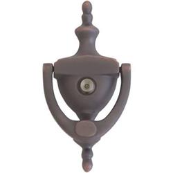 Picture of Brass Accents A07-K6551-613VB 6 in. Venetian Bronze Traditional Door Knocker with Eyeviewer