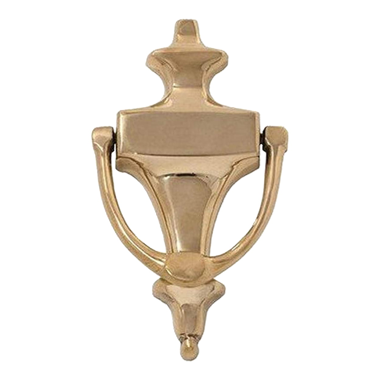 6.12 in. Polished Brass Regency Knocker