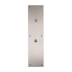Picture of Brass Accents A02-P7400-630 4 x 16 in. Antimicrobial Push Plate - Satin Stainless Steel