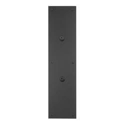 Picture of Brass Accents A02-P7400-622 4 x 16 in. Antimicrobial Push Plate - Weather Black Powder Coated