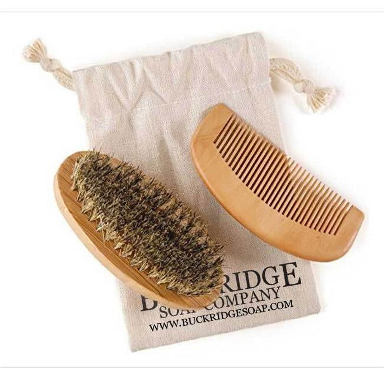 Picture of Buck Ridge Soap BBCOMBSET Beard Brush & Comb Set