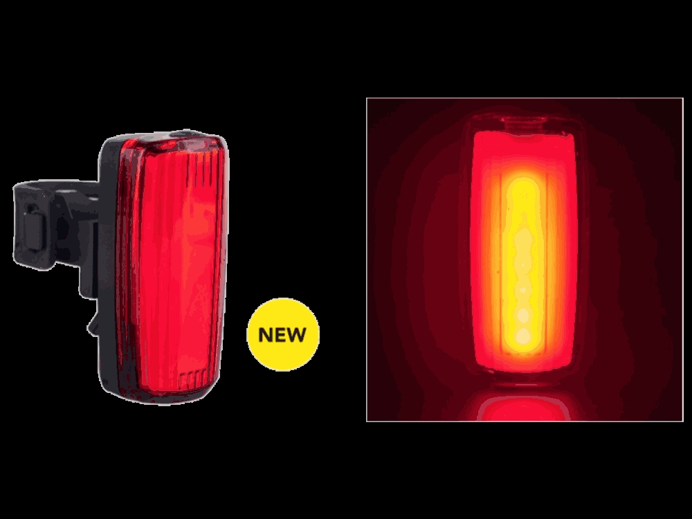 Picture of Bright Ideas 326B 59 mm Sleek 25 Lumen LED Bicycle Taillight&#44; Red - Batteries Included