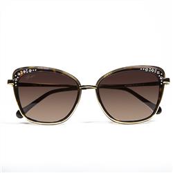 Picture of Bravo Handbags BV1819 C2 Metal Color 18K Gold Sunglasses - Brown Lens, 54-16 by 140
