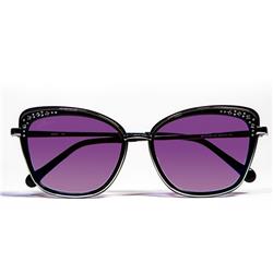 Picture of Bravo Handbags BV1819 C3 Metal Color Sterling Silver Sunglasses - Violet Lens, 54-16 by 140
