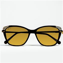 Picture of Bravo Handbags BV1821 C1 Metal Color 18K Gold Sunglasses - Gold Lens, 55-16 by 145