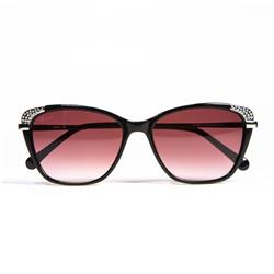 Picture of Bravo Handbags BV1821 C2 Metal Color Sterling Silver Sunglasses - Red Lens, 55-16 by 145