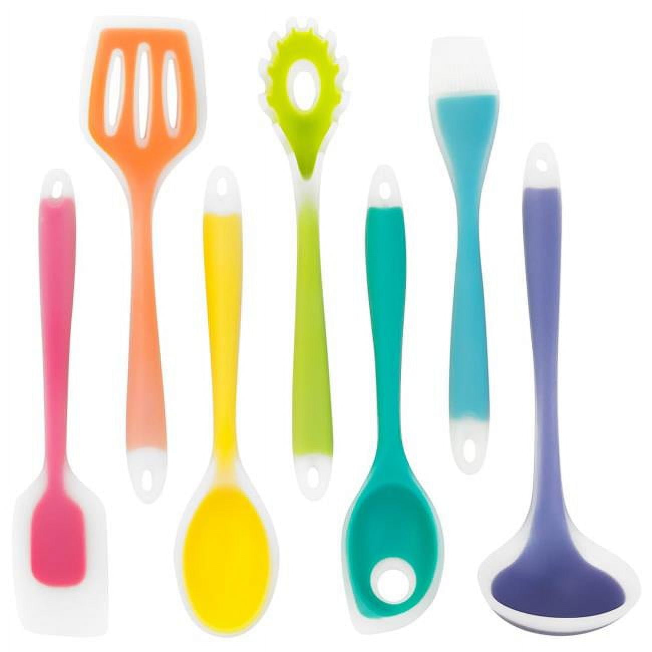 Picture of Brybelly KUTN-001 Silicone Utensil Set - Pack of 7
