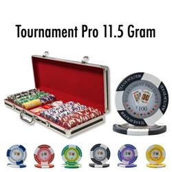 Picture of Brybelly CSTP-500B Pre Packaged Tournament Pro 11.5 g&#44; Black Aluminum - 500 count