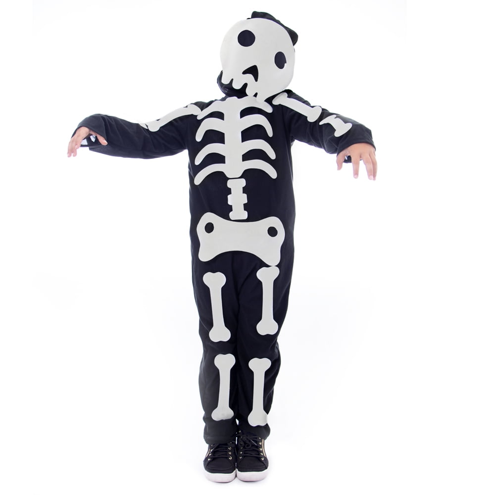 Picture of Brybelly MCOS-427YM Make Your Own Skeleton Halloween Costume, Medium
