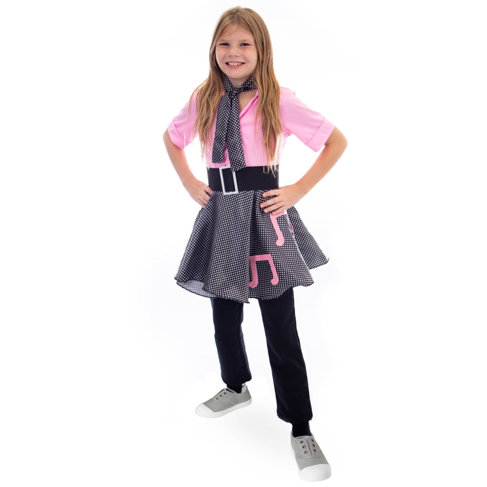 Picture of Brybelly MCOS-434YM 50s Sock Hop Costume Poodle Skirt&#44; Medium